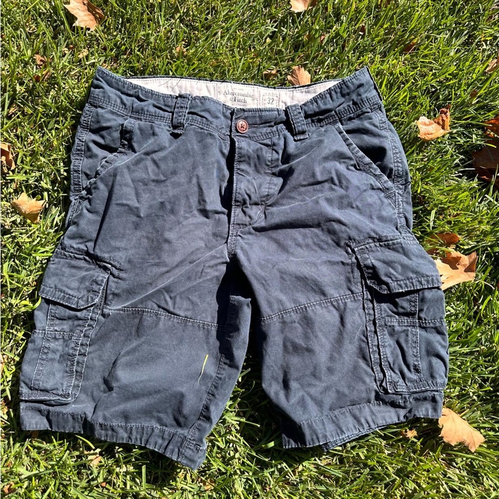 Abercrombie Navy Cargo Shorts